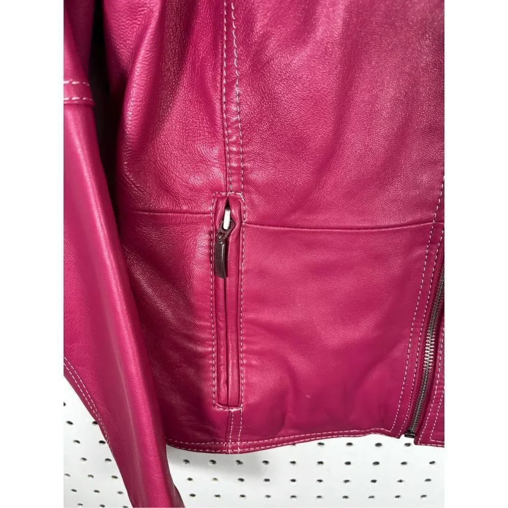 Chicos pink leather jacket - Picture 3 of 9